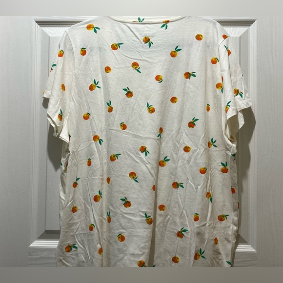 J crew orange print top - Picture 2 of 3